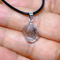 Natural Crystal Herkimer Diamond Pendant Hang Stone Gemstones Mineral Energy Reiki Home Decorations Gift Ore Crystals
