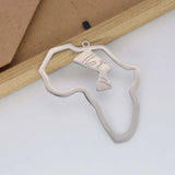 New fashion stainless steel hollow portrait map large pendant DIY necklace bracelet key chain pendant accessories