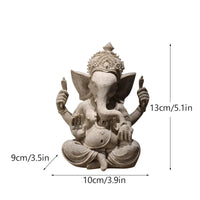 Vilead Sandstone Indian Ganesha Elephant God Statue Religious Hindu Fengshui Buddha Sculpture Shop Office Home Decoration Crafts