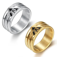 Stainless Steel Ring Arabic Numeral 33 Design Men's and Women's Titanium Steel Ring Small Ring