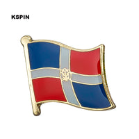 Dominican Rep Flag Badge Brooch Natinal Lapel Pins Flag Lapel Pins Country Flag Badge