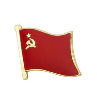 Flags, badges, and pins of countries around the world-