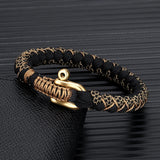 MKENDN Creative Design U shape Brass Shackle Buckle Survival Bracelet Handmade Outdoor Camping Rescue Emergency Rope Bracelet
