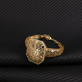 Women's Jewelry Set Dubai Nigerian Kuwaiti Bridal 24k Gold Plated Spinel Zirconia Human Head Ancient Coin Earrings Necklace Rin