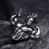 FIREBROS 2025 New Stainless Steel Vintage Gym Fitness Dumbbel Pendant Necklace Men Women Hiphop Rock Jewelry Gift Dropshipping