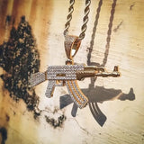 Domineering Flying Eagle Animal Pendant Necklace Men's Fashion Rap Cool Trendy Party Jewelry