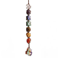 7 Chakras Crystal Hanging Ornament Mysterious Charming Car Hanging Pendant Handmade Natural Stone Ornaments