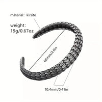 Personalized dragon scale pattern bracelet men's trendy and retro Chinese style reverse scale bracelet factory wholesale