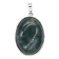 Natural Crystal Oval Shape Stone Pendants For Women Amethyst Rose Quartz Lapis Lazuli Labradorite Gemstone Pendant Jewellery