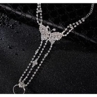 New Trendy Summer Daisy Flower Chain Anklet Connecting Foot Finger Bracelet Barefoot Anklets for Women Bohemian Beach Foot Chain