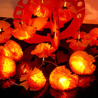 Marigold Garland for Decoration Lighted Day of The Dead Dia De Los Muertos Indian Diwali Altar Halloween Home Party Decor