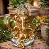 1 Piece of Exquisite Indian Elephant God Jialash Golden Statue Ornaments, Praying for Blessings and Auspicious Home Goodies, Unified Indian Art Style Decoration