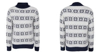 2025 Christmas Jumpers Women Mock Neck Full Sleeve Sweater Snowflake Jacquard Knitwear Warm Thick Pullover Top Xmas Party Look