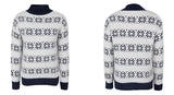 2025 Christmas Jumpers Women Mock Neck Full Sleeve Sweater Snowflake Jacquard Knitwear Warm Thick Pullover Top Xmas Party Look