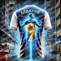 Hot Selling Mbappe Fashion Printed Men's Collection Commemorative Jersey T-shirt Daily Outdoor Breathable Quick Drying Top