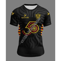 MOTO-Autumn/Winter New Men's Fashion 3D Printed Leones Negros 2024-25 Pre Match Shirt Sports T-shirt Loose Sports Short Sleeve