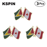 France & Pakistan Flag Lapel Pin Friendship Flag Badge Flag pin 3pcs A Lot