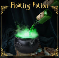 Halloween Black Wizard Bowl Magic Float Bottle and Diffuser Indoor Home Bar Magic Party Horror Ghost Props Halloween Decoration