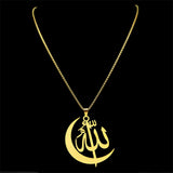 2024 new fashion stainless steel necklace French retro simple Arabic personality everything hollowed out sweater chain jewelry