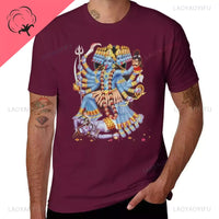 Kali Kalika or Shyama Hindu Goddess Printed T-Shirt High Quality Cotton New Edition Sweat Plain T Shirts Men Ropa Hombre