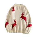Christmas Sweater Women Autumn Winter Korean Loose Pullover Deer Sweater Men and Woman Oversized Sweaters Couples