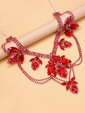 XSBODY European American Hotselling Rhinestone Necklace Personal Exaggerate Dress All-match Jewelry Accessory For Women Banquet