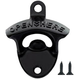 Zinc Alloy Wall Bottle Opener Kitchen Bottle Opener Retro Alloy Wall Mounted with Screws Party Antique Beer Bottle Opener