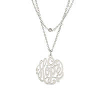Cazador Hollow Faith Hope Letter Pendant Necklace for Women Stainless Steel Jewelry Charm Necklace Birthday Party Gifts New 2025