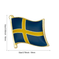 Country Flag Badge Flag Brooch National Flag Lapel Pin International Travel Pins Collections