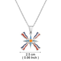 Anniyo 2.5cm Ashur Lama,Lamma Pendant Necklaces Winged Lamassu is an Assyrian Protective Deity Jewelry #370121