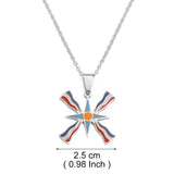 Anniyo 2.5cm Ashur Lama,Lamma Pendant Necklaces Winged Lamassu is an Assyrian Protective Deity Jewelry #370121