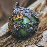 Retro Domineering Auspicious Dragon Pendant Necklace For Men Jewelry Lucky Amulet Necklace Male Choker Accessories