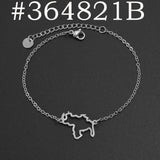 Anniyo 18CM + 5CM Venezuela Map Bracelet for Women Stainless Steel Jewelry  #364721