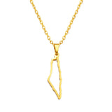 Anniyo Israel Pendant Necklace Jewelry Stainless Steel #323501