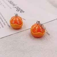 Beer Festival Wine Glass Orange Juice Earrings Fashion 2D Flat Design Earrings Women Girls Party Jewelry Gift Give To Friends