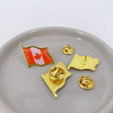 Canada Flag Lapel Pins - Bulk Pack Canada National Emblem Badges for Jackets Hats Backpacks And Clothes