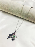Stainless steel necklace map Flag necklace Palestinian women men's necklace Europe and the United States popular gifts