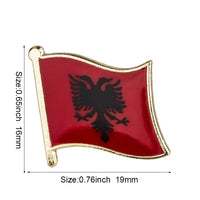 Albania flag pin lapel pin badge Brooch Icons KS-0001