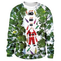 [You're My Secret]Women Autumn Winter Long Sleeve Crew Neck Pullover Tops Christmas Party Santa Claus Printed Casual Sweatshirts
