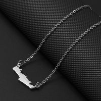 Anniyo Greece Crete lsland Necklaces for Women Girls Stainless Steel Jewelry #535562