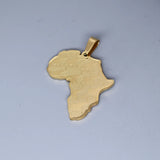 2pcs No Fade Africa Map Charms Stainless Steel Pendant for Jewelry Making Necklace Keychain Rune Eye of Horus Talisman DIY Craft