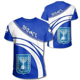 Israel Flag Men's T-shirt 3D Print Israelis National Emblem T Shirt For Men Short-sleeved Oversized Sports Male Clothing Tops
