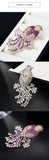 SUYU National Style Retro Color Copper Inlaid Cubic Zirconia Animal Suit Jacket Gift Accessories Female Magpie Brooch
