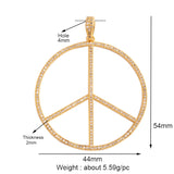Peace Sign Feather Talisman Amulet Witch Religious Charm Pendant,MAMA Love Heart Wiccan Zircon Necklace Jewelry Findings L61
