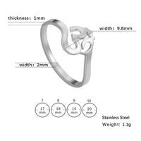 Unift Buddhism Hindu Yoga Om Aum Rings For Women Supernatural Talisman Stainless Steel Amulet Jewelry Religious Meditatio Gifts
