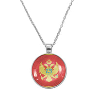 Anniyo Montenegro Flag Pendant Necklaces for Women Men Montenegrin Jewelry #D0056