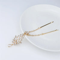 2024 Trend Big Crystal Pendant Forehead Chain Hairpin Hair Accessories Women's Ethnic Tiara Headpiece Tikka Indian Head Jewelry