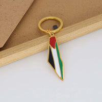 New fashion stainless steel mirror Israel dripping oil pendant Keychain men's and women's bags Car Israel pendant accessories sm