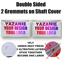 Single Double Sided Polyester Custom Flag 3x5/4x6/5x8FT with Brass Grommet Small Big Personalized Your Own Design Logo Text Flag