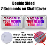 Single Double Sided Polyester Custom Flag 3x5/4x6/5x8FT with Brass Grommet Small Big Personalized Your Own Design Logo Text Flag